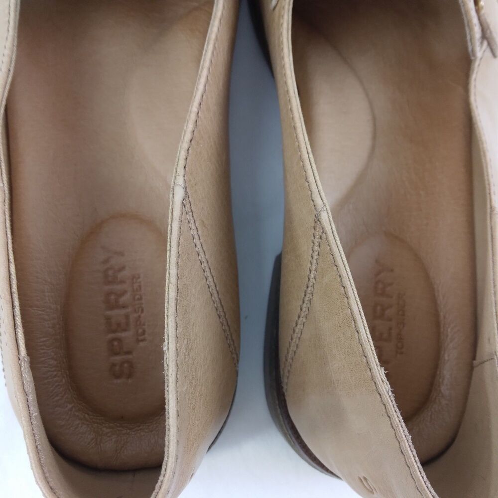 Sperry Seaport Buckle Tan Loafers Casual Career Classic Women’s Size 11 - Picture 12 of 13